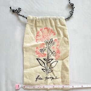 Free People Small Reusable Floral Drawstring Pouch-Bag for Jewelry/Accessories